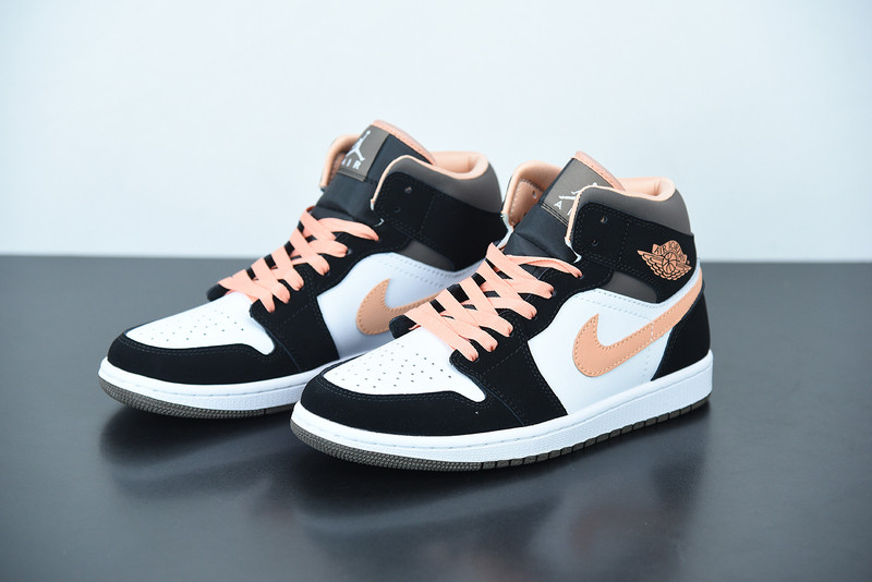 air jordan 1 mid peach mocha dh0210-100