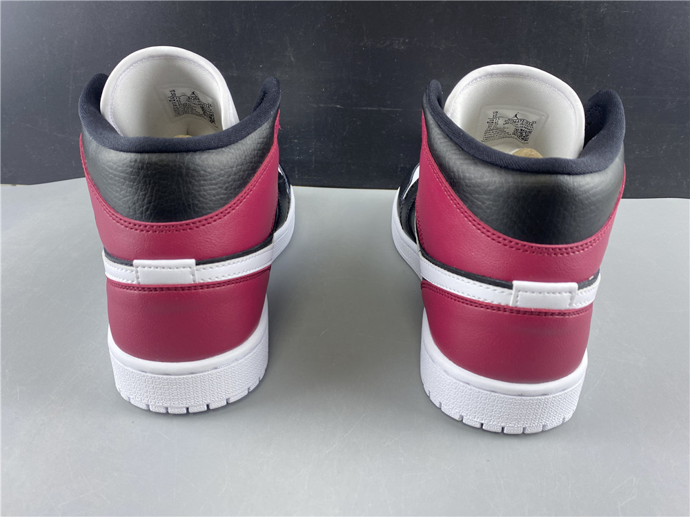 air jordan 1 mid “noble red” bq6472-016