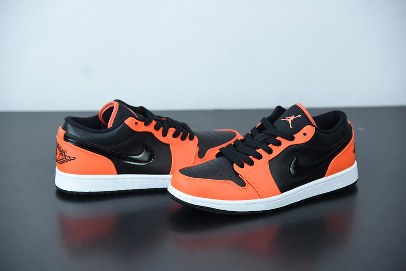 air jordan 1 low se black turf orange ck3022-008