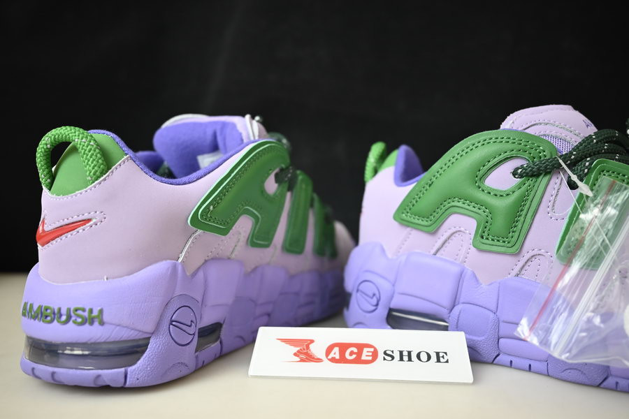 ambush x nike air more uptempo low lilac fb1299-500