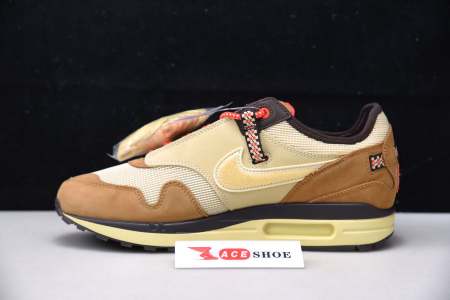 travis scott x nike air max 1 "wheat" do9392-701