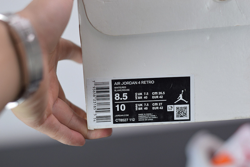 air jordan 4 “red metallic” ct8527-112