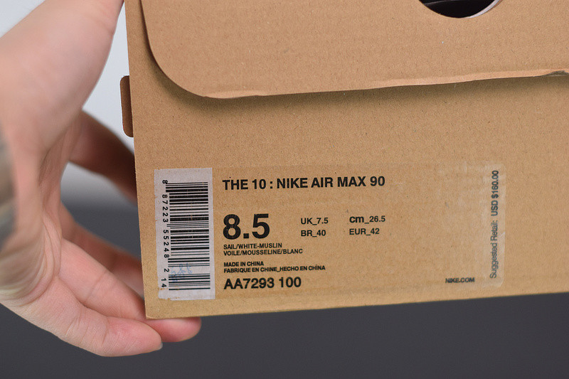 nike air max 90 of sail aa7293-100