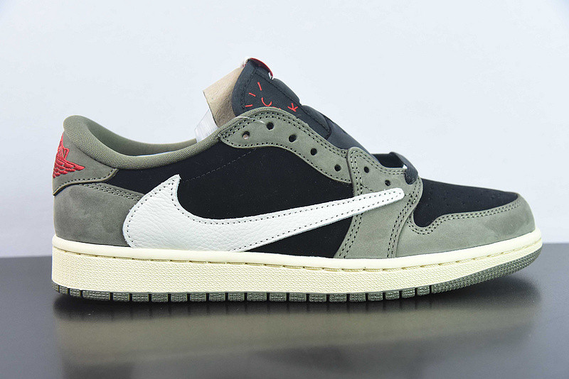 travis scott x air jordan 1 low og “black olive” dm7866-002