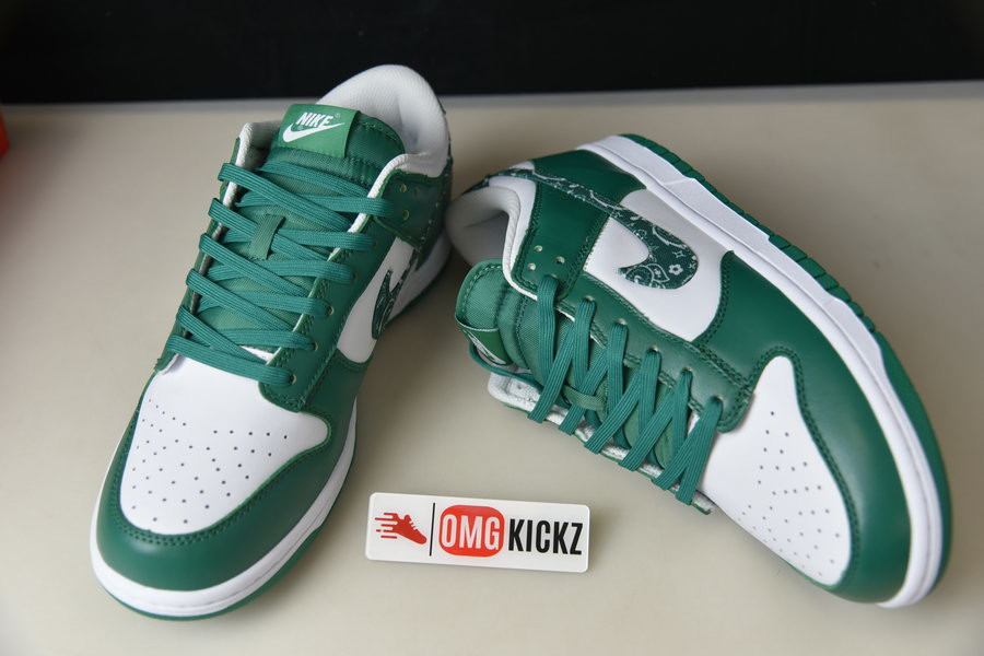 nike sb dunk low “green paisley ” dh4401-102